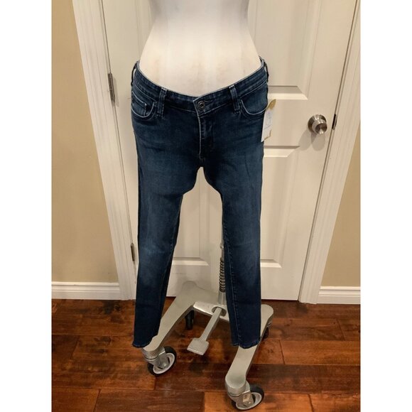 Adriano Goldschmied Dark Wash Blue Zip-Up Legging Ankle Skinny Jeans, Size 27 - Picture 1 of 7